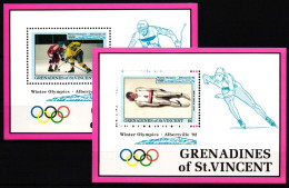 St. Vincent Grenadinen Block 108 Und 109 Postfrisch Olympische Spiele #IH710 - St.Vincent Und Die Grenadinen
