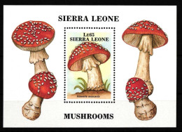 Sierra Leone Block 75 Postfrisch Pilze #HQ985 - Sierra Leone (1961-...)