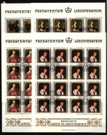 Liechtenstein 809-812 Gestempelt Kleinbogensatz Mit Ersttagsstempel #IH751 - Altri & Non Classificati