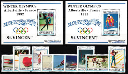 St. Vincent 1949-1958 Und Block 202 Und 203 Postfrisch Olympische Spiele #IH711 - St.Vincent Und Die Grenadinen