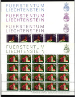 Liechtenstein 630-633 Postfrisch Kleinbogensatz Mit Ersttagsstempel #IH818 - Other & Unclassified