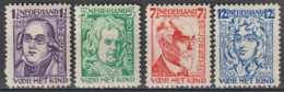 NEDERLAND - 1928 - SERIE COMPLETE YVERT N°215/218 * MH - COTE = 20 EUR - Unused Stamps