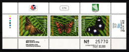 Marshall Inseln 544-546 Postfrisch Kleinbogen Tiere Schmetterlinge #IQ690 - Marshall