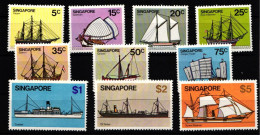 Singapur 343-354 Postfrisch Schifffahrt Schiffe #IQ627 - Singapore (1959-...)