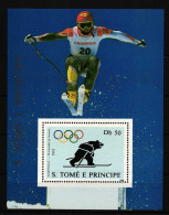 Sao Tome E Principe Block 187 Postfrisch Olympische Spiele #HQ849 - São Tomé Und Príncipe