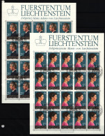 Liechtenstein 864 Und 865 Gestempelt Kleinbogensatz Mit Ersttagsstempel #IH780 - Other & Unclassified