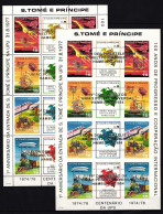 Sao Tome E Principe 838-849 Postfrisch Als Zd-Bogen A Und B Eisenbahn #IE662 - Treinen