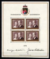 Liechtenstein 614 Postfrisch Kleinbogen / Fürsten #IH806 - Autres & Non Classés