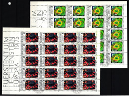 Liechtenstein 623 Und 624 Gestempelt Kleinbogensatz Mit Ersttagsstempel #IH813 - Andere & Zonder Classificatie