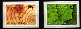 Island 1306-1307 Postfrisch Selbstklebend Natur Der Wald #IR006 - Autres & Non Classés