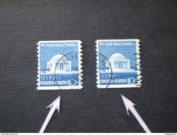 STATI UNITI UNITED STATE US USA 1973 JEFFERSON MEMORIAL COIL STAMPS - Used Stamps
