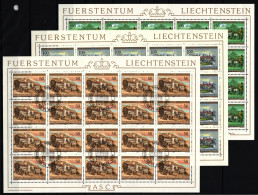 Liechtenstein 868-870 Gestempelt Kleinbogensatz Mit Ersttagsstempel #IH785 - Sonstige & Ohne Zuordnung