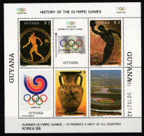 Guyana Block 20 Mit 2061–2063 Postfrisch Olympia KOREA ’88 #IQ725 - Guyane (1966-...)
