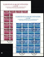 Liechtenstein 837 Und 838 Gestempelt Kleinbogensatz Mit Ersttagsstempel #IH768 - Other & Unclassified