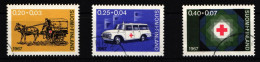 Finnland 630-632 Gestempelt 90 Jahre Finnisches Rotes Kreuz #IQ823 - Autres & Non Classés