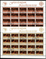 Liechtenstein 866 Und 867 Gestempelt Kleinbogensatz Mit Ersttagsstempel #IH783 - Autres & Non Classés
