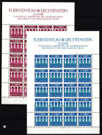 Liechtenstein 837 Und 838 Postfrisch Kleinbogensatz #IH769 - Other & Unclassified