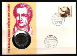 Bund 1987 Numisbirief Gestempelt 150. Todestag Goethe Mit 5DM Worbes #IQ603 - Autres & Non Classés