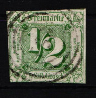 Thurn Und Taxis 14 Gestempelt 2seitig Angeschnitten #JN777 - Used