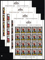 Liechtenstein 616-619 Postfrisch Kleinbogen / Weihnachten #IH810 - Sonstige & Ohne Zuordnung