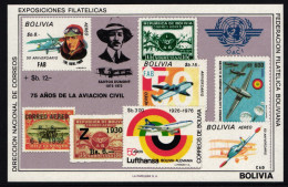 Bolivien Block 82 Postfrisch Luftfahrt Zeppelin #IQ694 - Bolivia