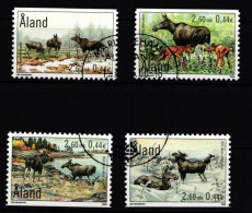 Aland 171-174 Gestempelt Tiere Elch #IR206 - Ålandinseln