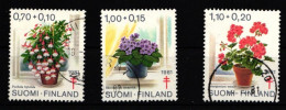 Finnland 885-887 Gestempelt Blumen Bekämpfung Der Tuberkulose #IQ851 - Other & Unclassified