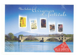 COLLECTOR-Une Balade En Avignon Ville De Festivals-10 Timbres à Validité Permanente Pour La France (Lettre Verte) C  176 - Collectors