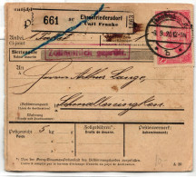 Deutsches Reich A113 Auf Paketkarte Ins Memelgebiet Gelaufen, Geprüft Inf #IV820 - Altri & Non Classificati