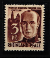 Französische Rheinland Pfalz 2 G Postfrisch Druck Auf Gummiseite #IV854 - Rhine-Palatinate