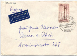 Berlin 157 Auf Brief Als Einzelfrankatur Portogerecht #JO252 - Other & Unclassified