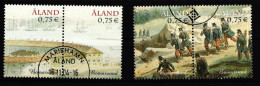 Aland 236-239 Gestempelt 150. Jahre Zerstörung Festung Bomarsund #IR216 - Ålandinseln