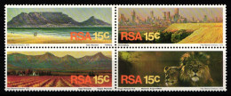 Südafrika Portomarken 484-487 Postfrisch Als Viererblock #JO187 - Andere & Zonder Classificatie