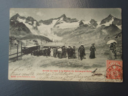 Cpa Arrivée Du Train à La Station Du Gornergrat-Kulm - Sonstige & Ohne Zuordnung