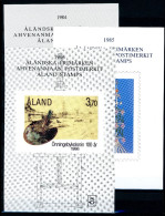 Aland Jahreszusammenstellungen 1984-1986 Postfrisch #JI891 - Ålandinseln