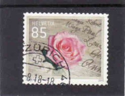 Switzerland 2015, Rose, Flower, Used - Used Stamps