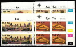 Südafrika 693-696 Postfrisch Als Viererblock Mit Eckrand #JO474 - Other & Unclassified