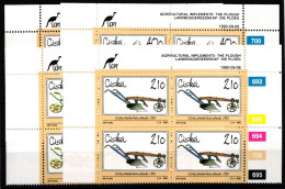 Ciskei 175-178 Postfrisch Als Viererblocks Mit Eckrand #JO551 - Sonstige & Ohne Zuordnung