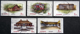 Schweden 1995  Traditional Buildings  MiNr. 1862+1873(O)  ( Lot  L 627 ) - Usati