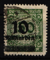 Deutsches Reich 336 B Gestempelt OPD Erfurt Geprüft Infla #JX893 - Other & Unclassified