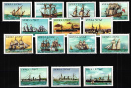 Sierra Leone 766-779 I Postfrisch Schiffe #JH710 - Sierra Leone (1961-...)