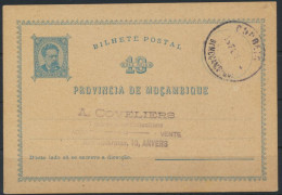Mocambique Ganzsache P 1 10 Reis König Ludwig I. Postal Stationery King Ludwig - Mozambique