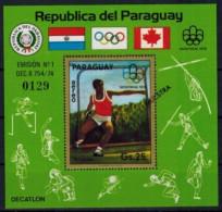 Paraguay Olympia Block 254 + 255 Sport Olympische Sommerspiele Luxus Postfrisch - Paraguay