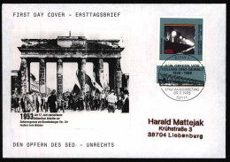 Bund Brief Selbstgefertigter FDC Motiv Brandenburger Tor SST Bonn 1995 - Covers & Documents