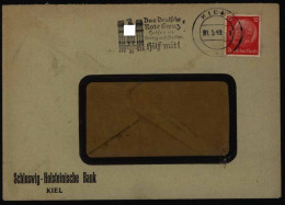 Deutsche Reich Brief Maschinen-St. Kiel Rotes Kreuz Helferin Krieg U. Frieden - Briefe U. Dokumente