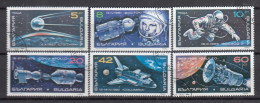 Bulgaria 1990 - Space, Mi-Nr. 3870/75, Used - Usados
