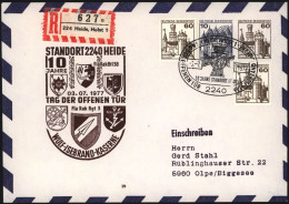 Bund Brief Privat - Ganzsache 2 WST Burgen & Schlösser + ZuF SST Heide Kaserne - Lettres & Documents