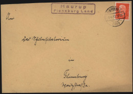Deutsches Reich Brief Mit Landpoststempel R2 Haurup Flensburg Land 1932 - Cartas & Documentos