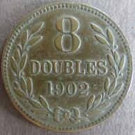 Münze Großbritannien - Guernsey 1902 - 8 Doubles Kupfer Ss - Otros & Sin Clasificación