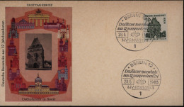 Berlin Brief 248 FDC 70 Pfg. Bauwerke Auf Schönem FDC Brandenburger Tor - Briefe U. Dokumente